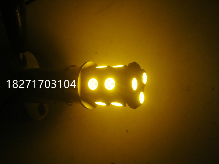 B15灯泡卡口LED13颗三色灯指示灯信号灯警示灯 24V黄色 30个包邮 - 图2
