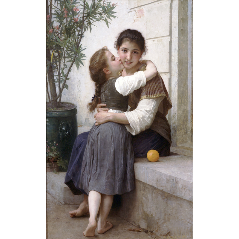 布格罗人物油画装饰画女子写实挂画 Bouguereau-075-图3