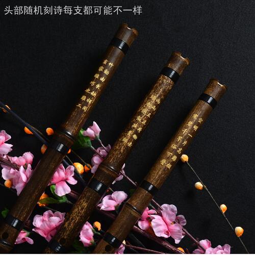 天然紫竹洞箫g调八孔洞箫8孔成人学生初学者a调演奏f调送自学秘籍 - 图1