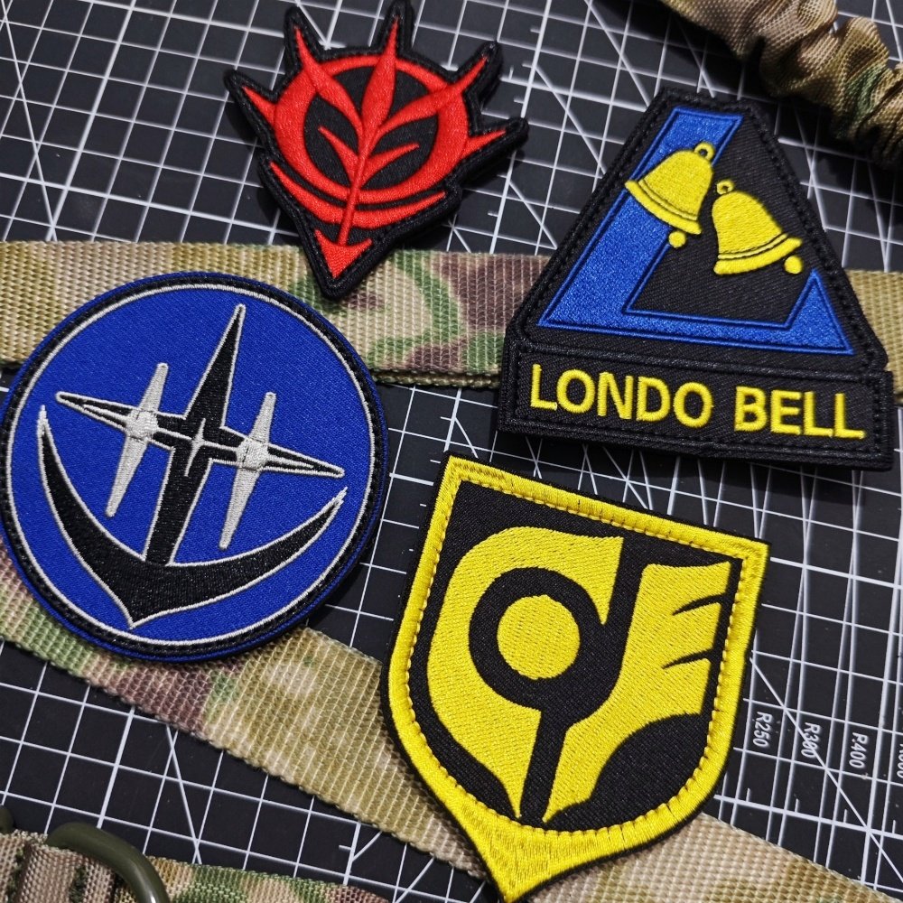 机动战士高达士气章刺绣魔术贴章 户外背包贴徽章DIY布贴装饰臂章,淘宝优惠券,粉丝福利购,淘宝优惠卷