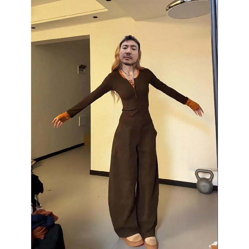 大码胖MM美式老钱风撞色长袖T恤女早秋显瘦气质设计感打底衫上衣,淘宝优惠券,粉丝福利购,淘宝优惠卷