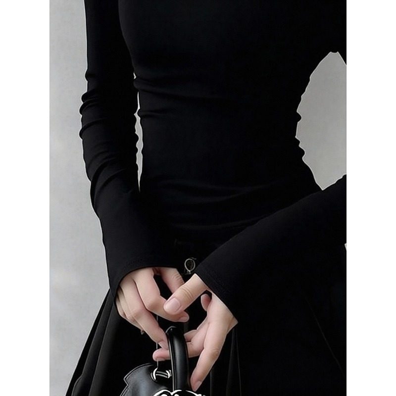 大码胖mm镂空半高领长袖T恤女秋冬内搭不规则加绒磨毛打底衫上衣,淘宝优惠券,粉丝福利购,淘宝优惠卷