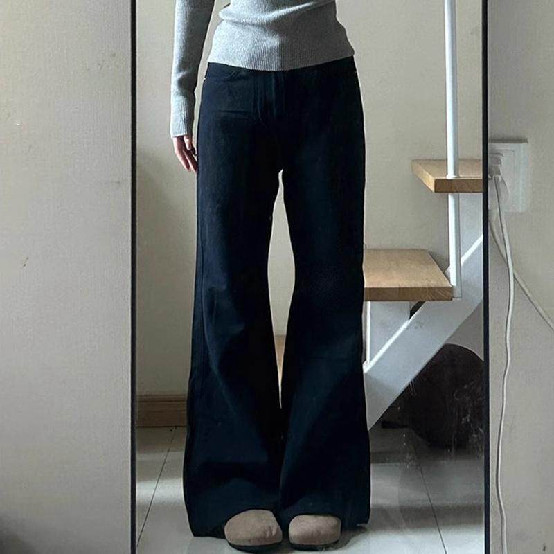 大码黑色不贴腿微喇叭牛仔裤女装高腰宽松阔腿显瘦百搭直筒长裤子,淘宝优惠券,粉丝福利购,淘宝优惠卷