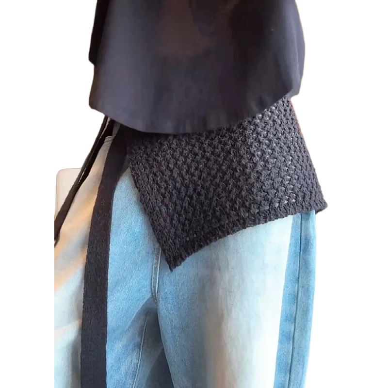 大码胖mm镂空系带纯色韩系高级感时尚洋气叠针织穿屁帘半身裙冬季,淘宝优惠券,粉丝福利购,淘宝优惠卷