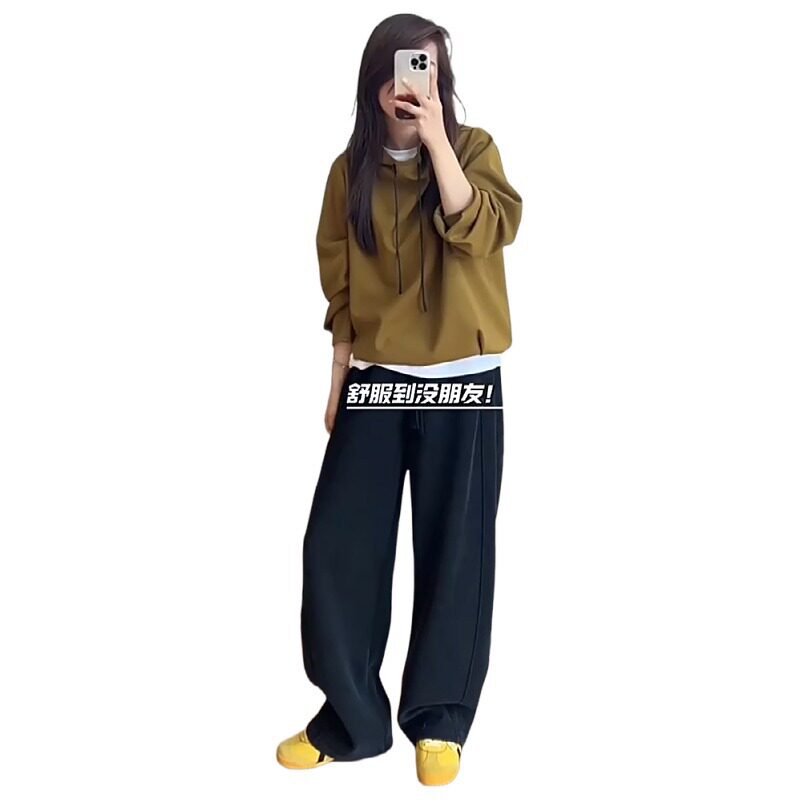 休闲弯刀裤女加绒加厚秋冬小个子黑色运动裤大码胖MM香蕉镰刀卫裤,淘宝优惠券,粉丝福利购,淘宝优惠卷