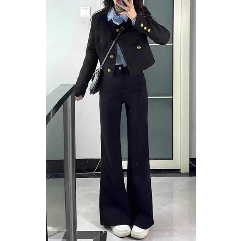 大码胖mm黑色高腰微喇牛仔裤女秋冬季小个子显瘦垂感百搭喇叭裤子,淘宝优惠券,粉丝福利购,淘宝优惠卷