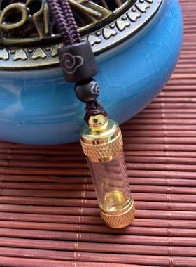 嘎乌盒吊坠男女士挂件空心小瓶子