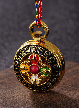 结缘嘎乌盒男女士楞严咒项链可打开装藏护身符挂件民族风饰品吊坠