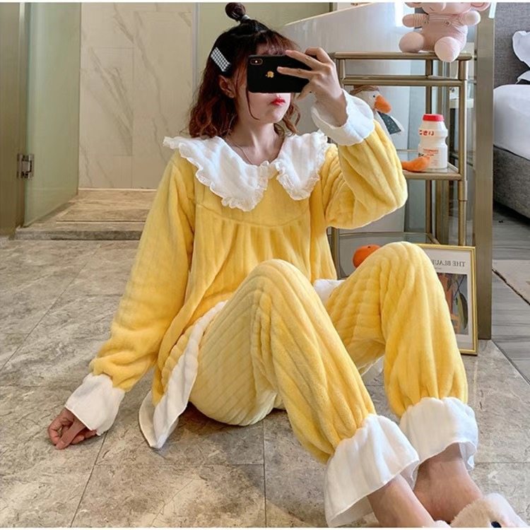 月子服冬季产后可调节孕妇哺乳睡衣秋冬加绒加厚产妇珊瑚绒家居服,淘宝优惠券,粉丝福利购,淘宝优惠卷