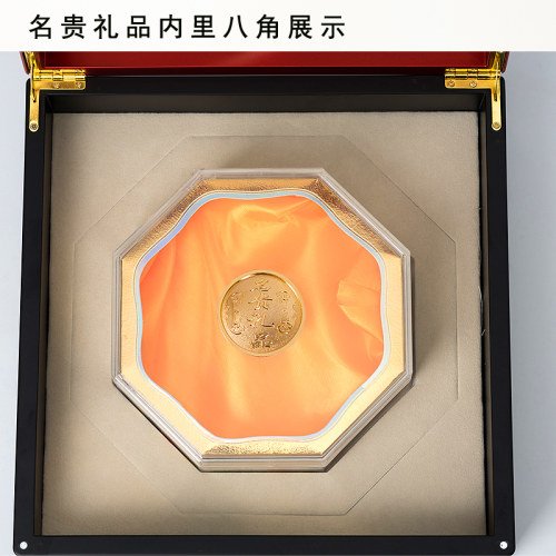 虫草包装盒豹纹冬虫夏草包装礼盒木质木盒褐色纹理高档礼品空盒子 - 图2