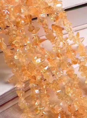 天然有孔碎石水晶包邮手工