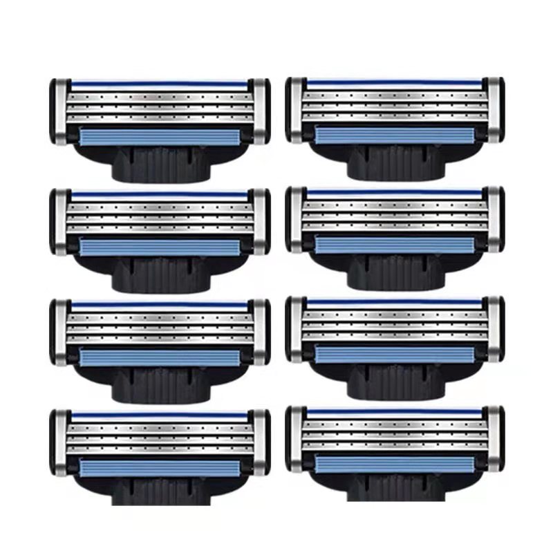 进口三层刀片吉利剃须刀手动刮胡刀剃须刀男士 通用速锋3刀片刀头 - 图3