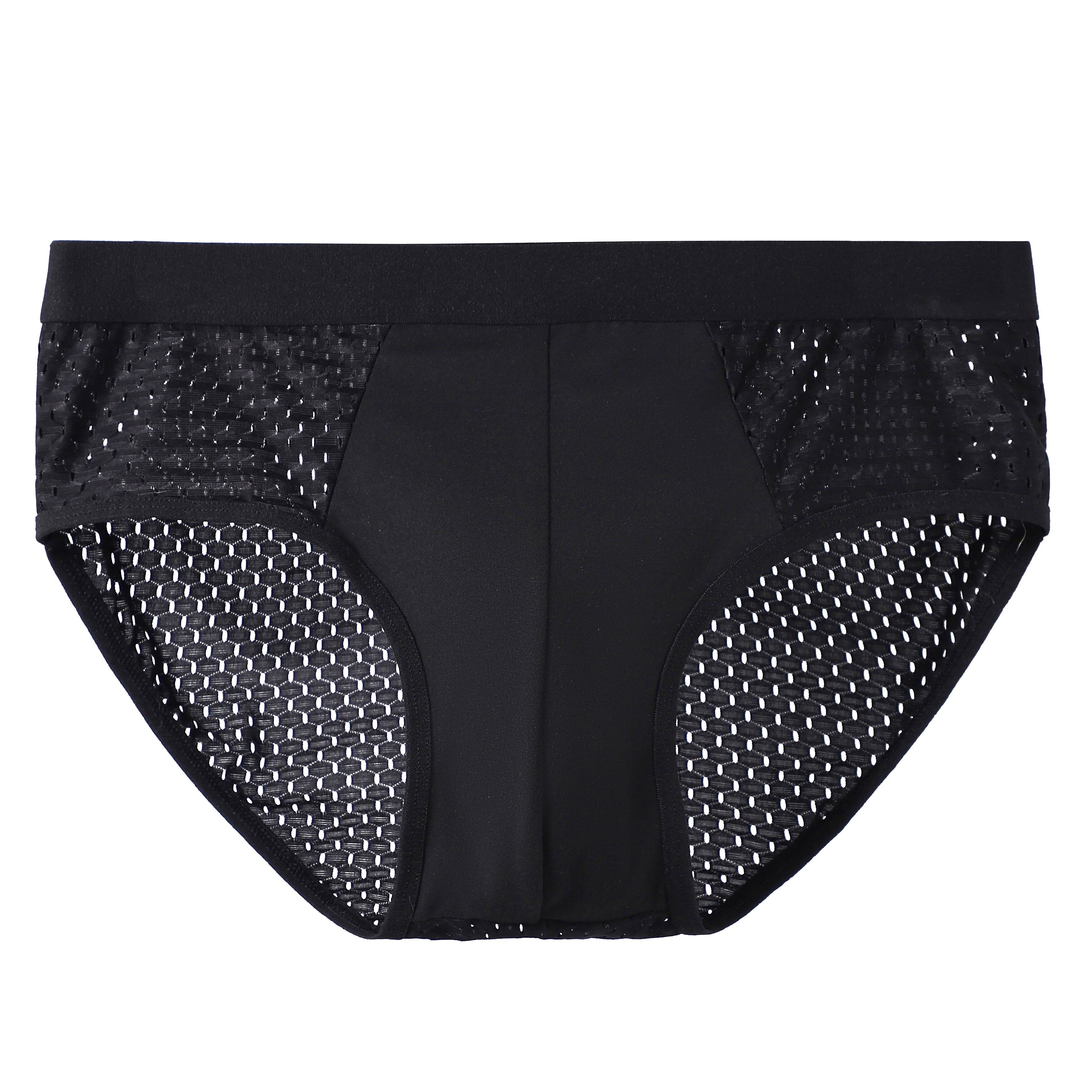 新款四条装男士网孔冰丝三角内裤性感透气高弹力夏季薄款短裤头,淘宝优惠券,粉丝福利购,淘宝优惠卷