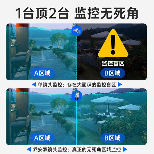 联想Lenovo监控器摄像头影无线无网高清室外防水对话家用360旋转 - 图0