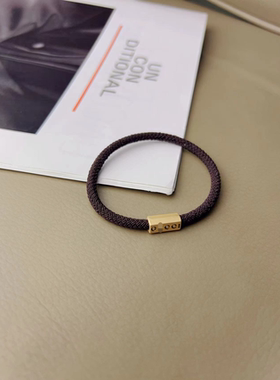 cici&vivi  百搭实用金属简单好看简约大方金属小皮筋（一组2根）