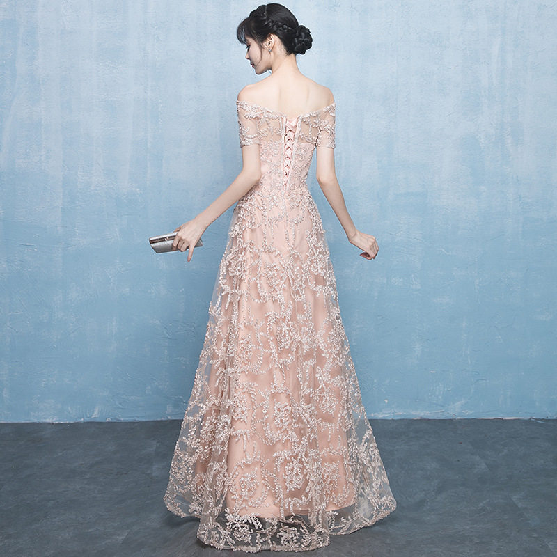 出租租赁伴娘服姐妹团2024新款主持人仙女合唱婚礼晚礼服显瘦宴会