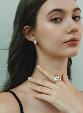 叶童同款玫瑰风暴漩涡纯银戒指