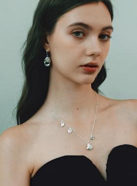 QURIOUSTONE【宋亚轩同款】花神花簇项链满天星锁骨链925银毛衣链