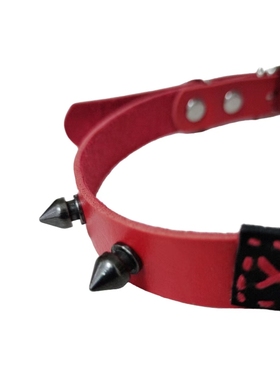 男女同款朋克铆钉拼接项圈