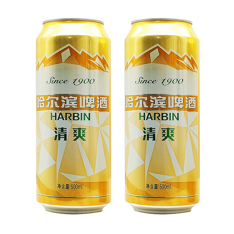 Harbin/哈尔滨啤酒 清爽 大拉罐 500ml 哈尔滨清爽啤酒 正品新货 - 图0