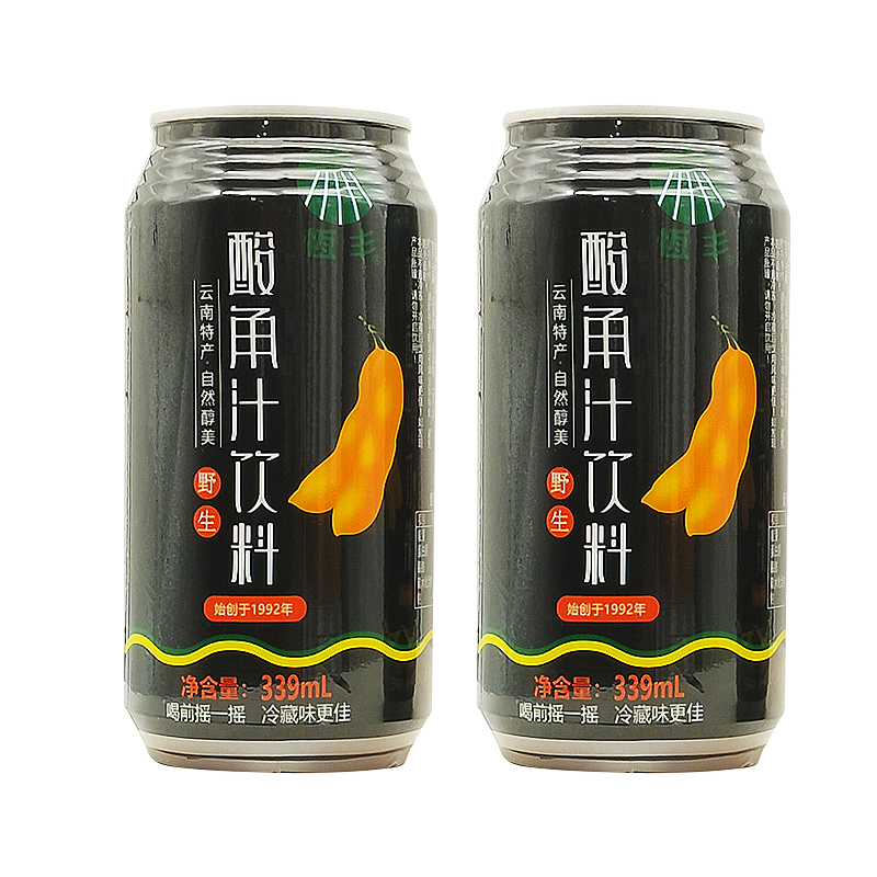 恒丰酸角汁饮料339ml 240ml 酸角果汁饮料 云南酸角汁 正品新货 - 图0