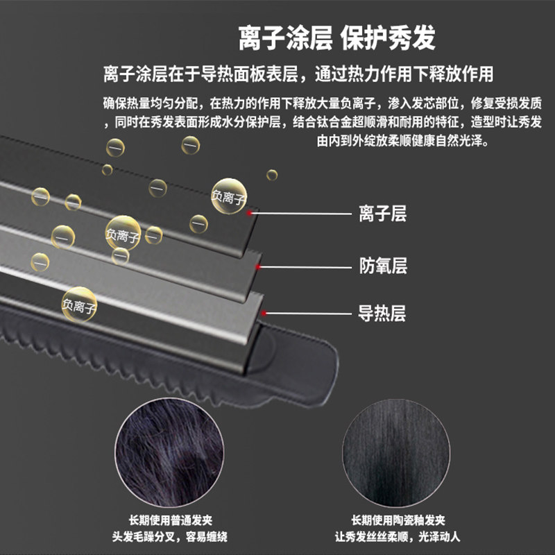 电小夹板熨板凹凸弧形夹板直发器卷发两用玉米板直板夹理发店专用,淘宝优惠券,粉丝福利购,淘宝优惠卷