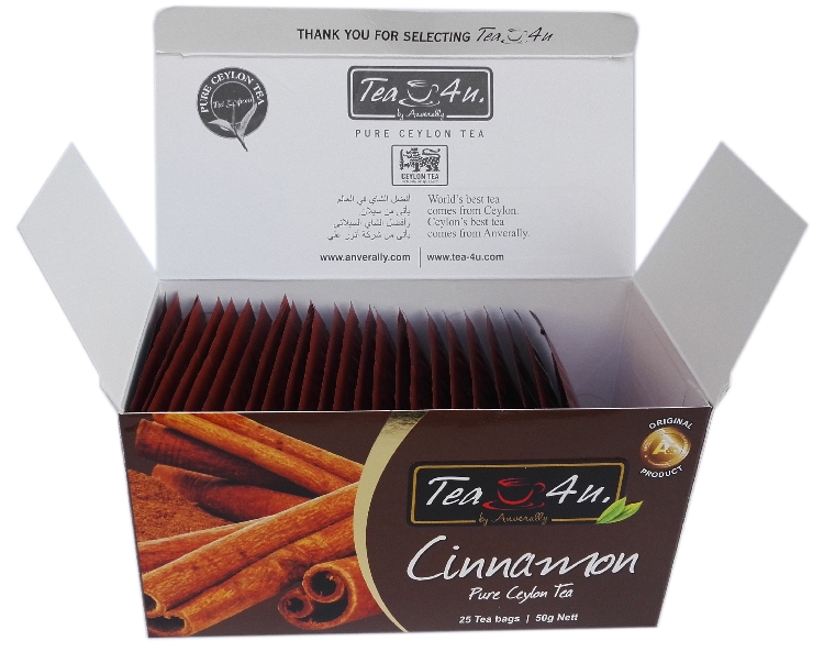 Tea4U谛友肉桂味进口锡兰红茶25包装茶包袋泡茶CinnamonTeaBag-图0