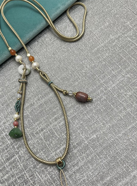 高档细款挂绳玉石专用绳可调节素绳挂饰绳子编绳成品项链吊坠配绳