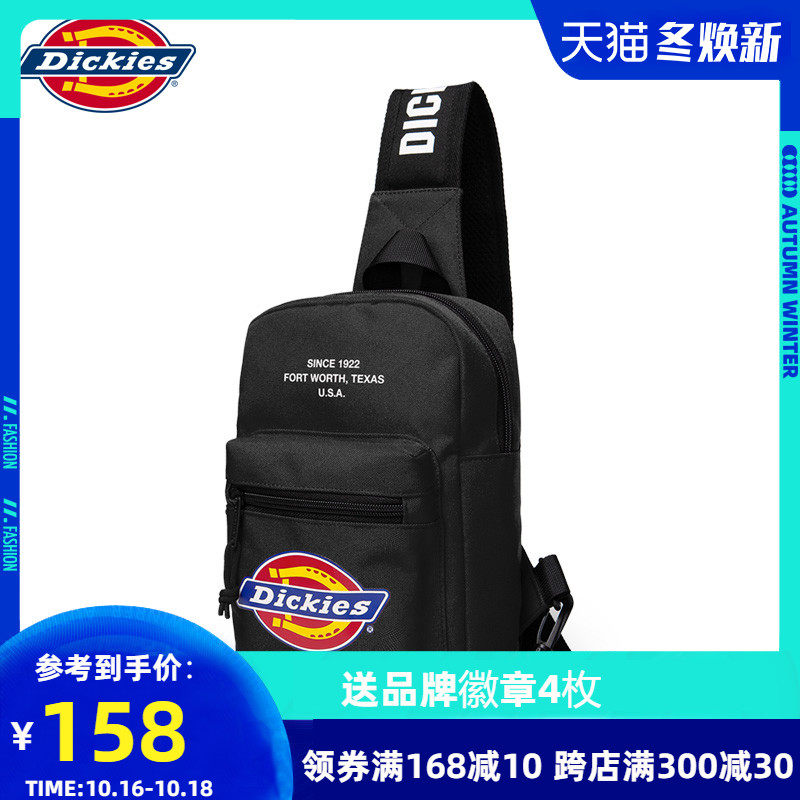 dickies 2020新款户外潮牌印花腰包 esqueleto男士包袋