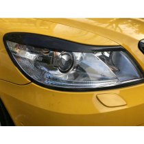 Suitable for 10-14 Skodamming sharp carbon fiber lamp eyebrow special modified headlights decoration piece light eyebrow sticking eye