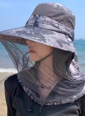 防蚊虫夏季女士防晒钓鱼