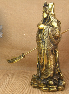 关公开业风水古铜色武财神爷