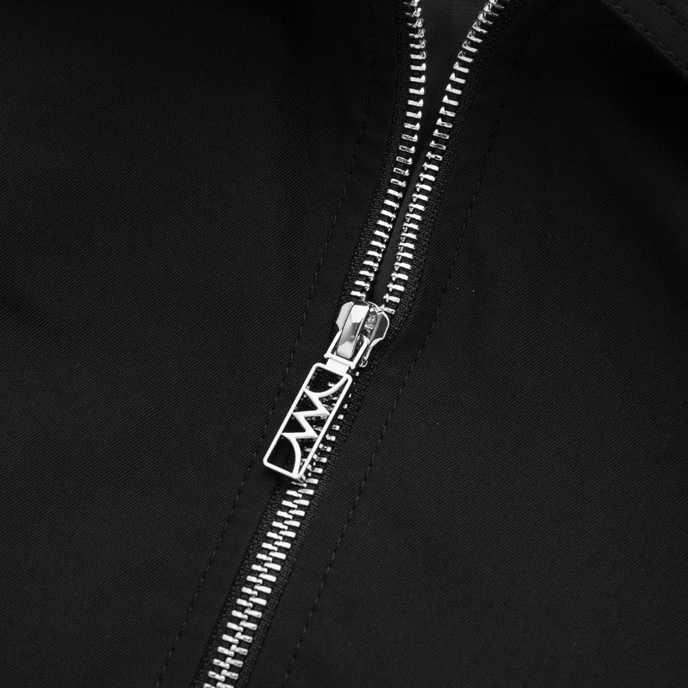 david naman男款黑色翻领休闲茄克 魅力惠夹克