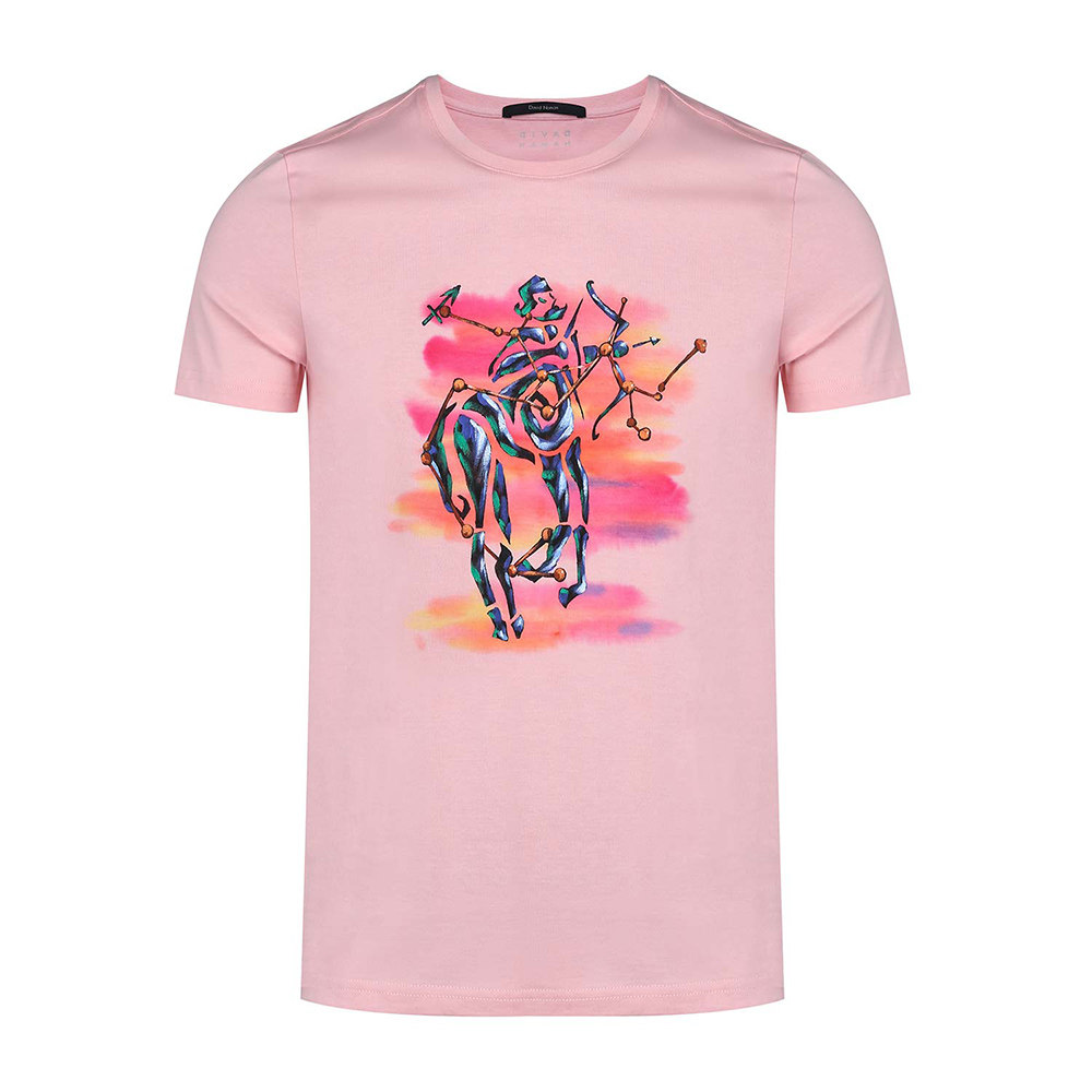 david naman男士粉红色短袖 t恤 魅力惠T恤