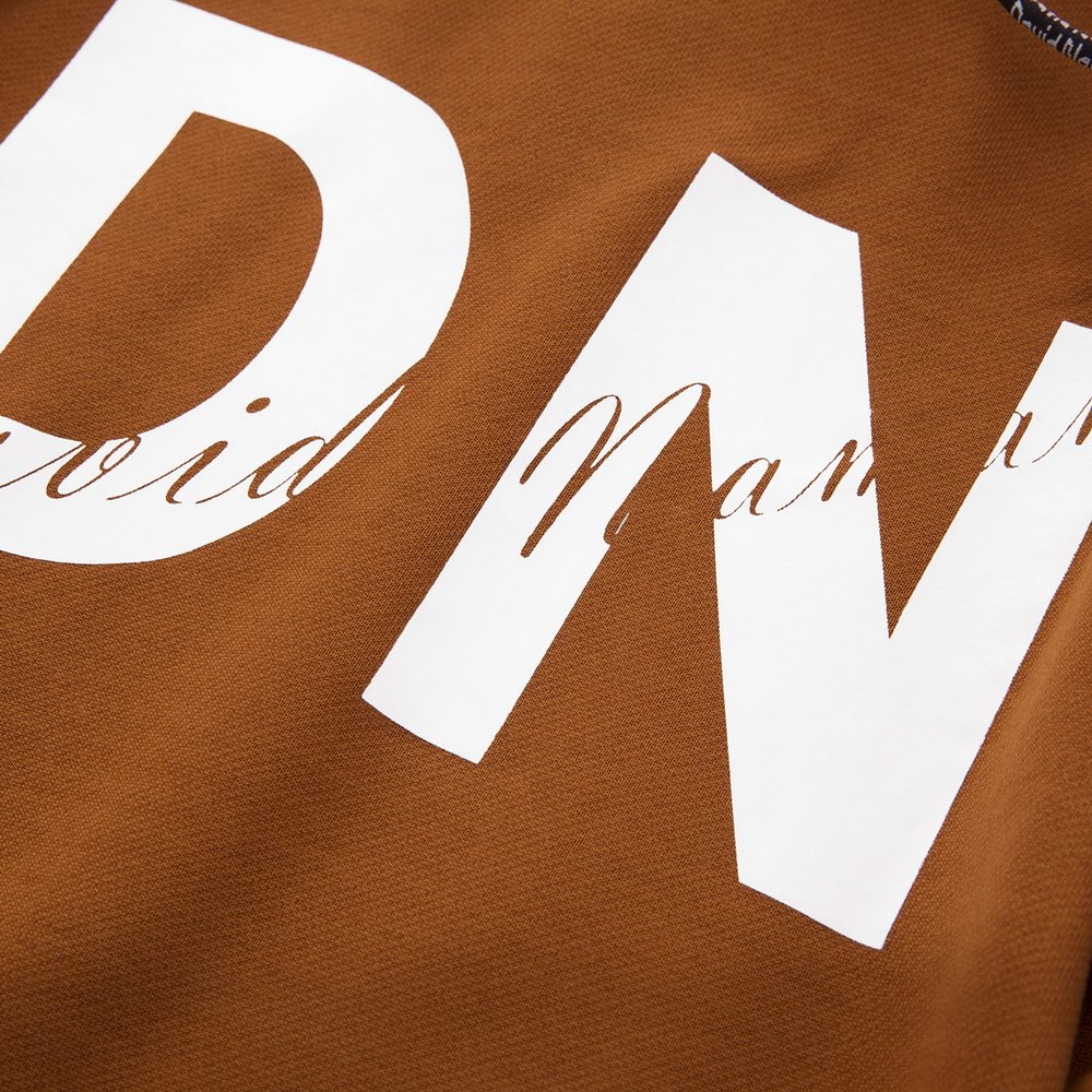 david naman砖红色连帽印花卫衣 魅力惠卫衣