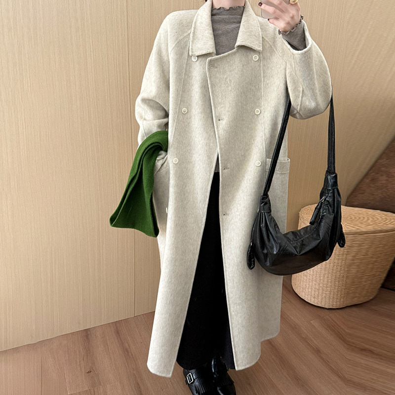 话里高级感时尚长款大衣2025冬季新款休闲简约风保暖减龄上衣外套,淘宝优惠券,粉丝福利购,淘宝优惠卷