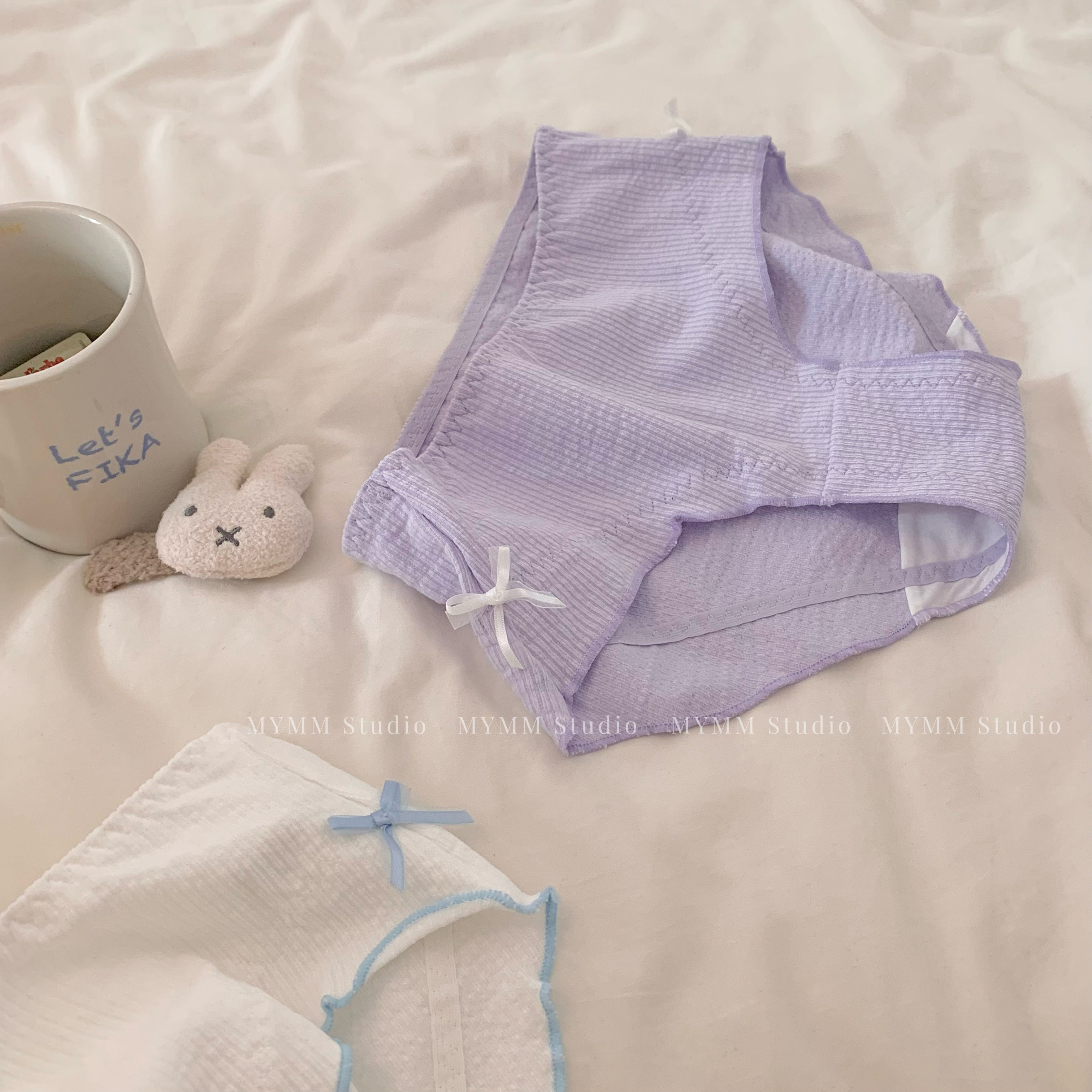 11/3 20:00 香芋伯爵茶 泡泡棉蝴蝶结木耳边蕾丝中腰内裤（两款入,淘宝优惠券,粉丝福利购,淘宝优惠卷