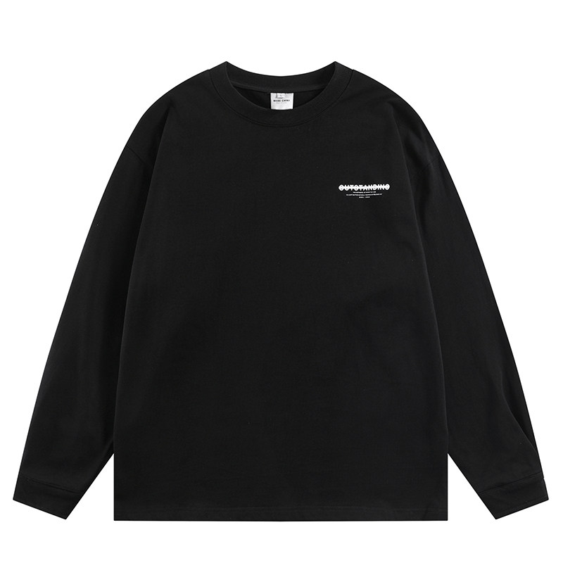 悟空有货潮牌美式字母印花圆领长袖T恤男女秋季宽松情侣百搭上衣,淘宝优惠券,粉丝福利购,淘宝优惠卷