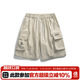 Street retro multi-pocket work shorts men and women fashion brand