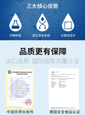 三代滤芯适用德国碧然德净水壶