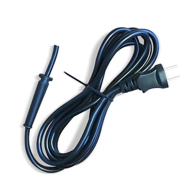 Pure copper national standard 0.75 two items 2 core 1 square power tool power cord with plug wire soft sheath cable two jacks