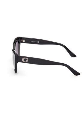 代购GUESS女士太阳镜防紫外线遮光渐变色时尚外观猫眼型黑色