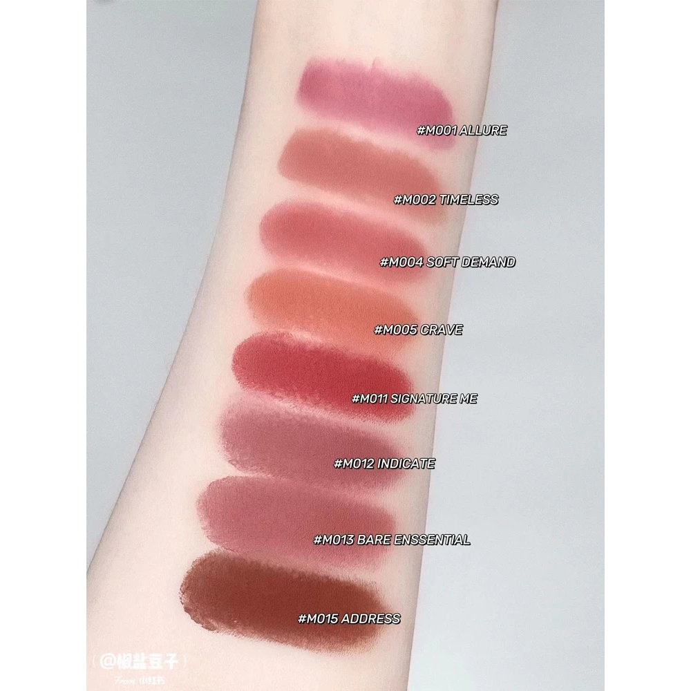 品牌保税直发Hince哑光口红M012M008奶茶豆沙玫瑰色雾面丝绒唇膏 - 图0