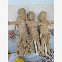 Scarecrow crafts hand-woven straw doll decoration straw dummy farmland activity scene layout outdoor
