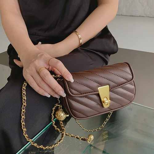 Оригинальный браслет с одной бусиной с ромбовидным узором, цепь, сумка подмышку, сумка через плечо, сумка для телефона, нагрудная сумка