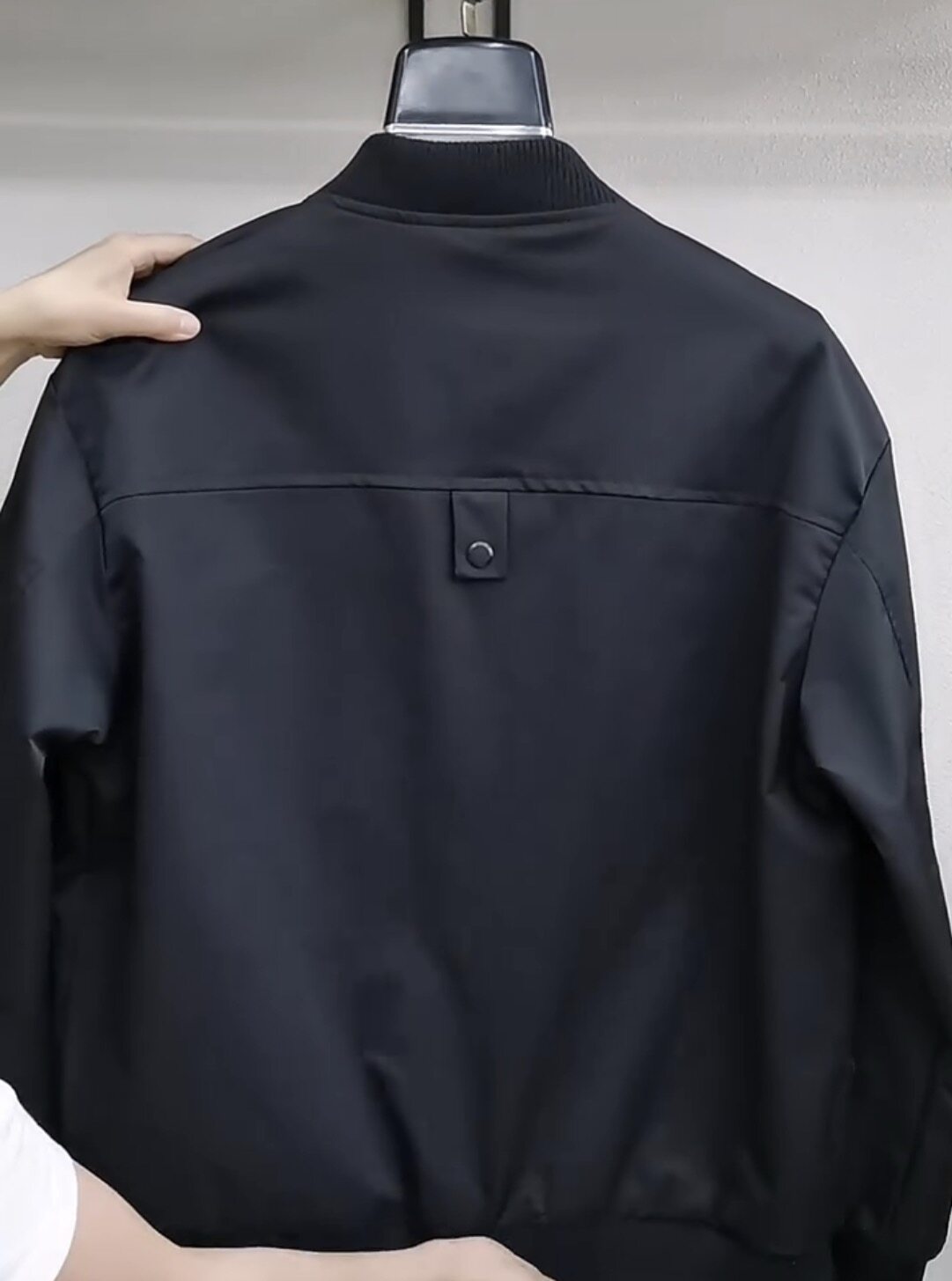 Autumn new men's baseball uniform double-sided jacket 2026 fashion trend versatile casual simple solid color jacket