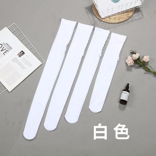 天鹅绒舞蹈袜白色连裤袜丝袜儿童成人打底袜专业芭蕾舞蹈服饰学良 - 图0