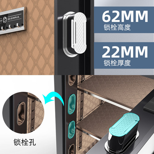 欧奈斯保险柜家用小型床头柜2026新款WIFI远程防盗保险箱办公室指纹密码夹万智能保管柜箱入墙衣柜搬不走 - 图3