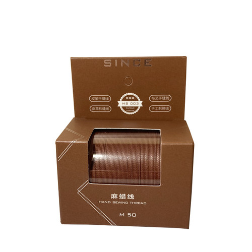 since皮艺缝纫线M50手工diy皮具圆蜡线 亚麻皮革线0.55高品质48色 - 图3