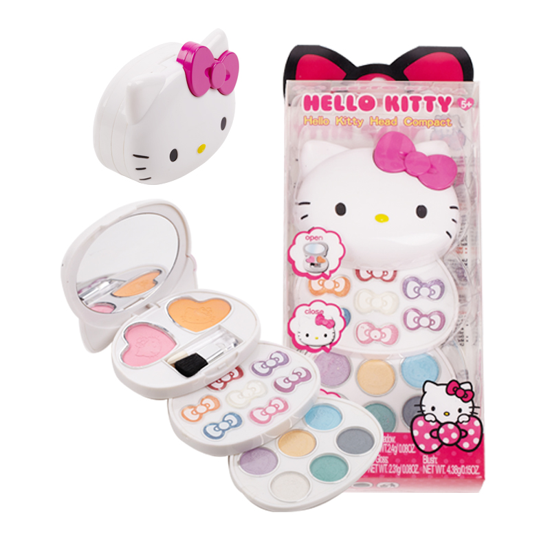 凯蒂猫儿童彩妆盒化妆品公主玩具眼影小学生女